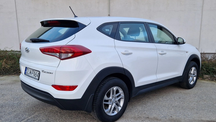 Hyundai Tucson cena 76500 przebieg: 50500, rok produkcji 2017 z Złotoryja małe 92